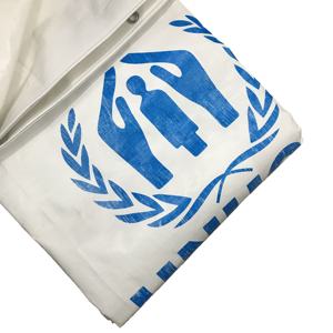 PE-Plane Weiße Farbe mit Druck logo 180GSM Hochwertige Hoch leistungs zelt abdeckung - Product Image 2