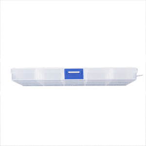 Plastic Storage <b>Box</b> <b>With</b> 10 Compartments Detachable <b>Lid</b> For Tools Hardware Accessories Portable Organizer Rectangle Shape - Product Image 4