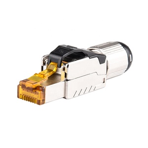 Linkwylan steker <span class=keywords><strong>Ethernet</strong></span> berpelindung konektor, instalasi cepat tanpa sikat 10G Cat6A dengan alat dapat digunakan kembali koneksi bebas - Product Image 1