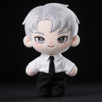 Peluche personnalisée style Chibi, personnage d'anime, jouet en peluche doux, poupée Kpop, figurine mignonne à collectionner pour enfants et fans