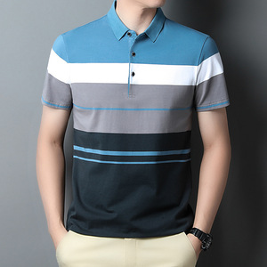 Manica corta da uomo in cotone 100% di alta qualità per <span class=keywords><strong>Polo</strong></span> in tinta unita tinta unita - Product Image 1