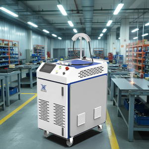 Machine de nettoyage au laser à <span class=keywords><strong>fibre</strong></span> portable pour éliminer la rouille et la peinture des surfaces en acier inoxydable et en bois, toute neuve - Product Image 2