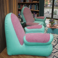 Vente chaude Personnalisé Moderne Rose Simple Air Canapé Chaise Pliable Canapé Gonflable pour Une Utilisation Intérieure/Extérieure