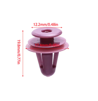Nouveaux clips de fixation universels en nylon violet à double bride pour panneaux de porte de voiture, pour garnitures intérieures automobiles