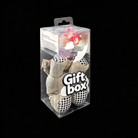 Boîte de rangement et de présentation en PET pour poupées en peluche et jouets d'éléphant, vente en gros du fabricant