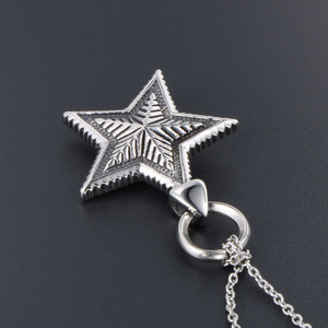 Double-sided Star Pendant <b>Titanium</b> Steel Necklace Gift Accessory SP592 - Product Image 3
