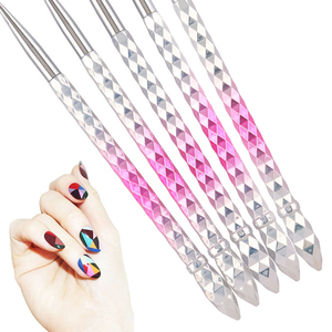 Ensemble de pinceaux à ongles en nylon anti-déformation et non pelucheux, avec manche métallique, outil de dégradé pour salon et usage domestique, vente en gros - Product Image 5