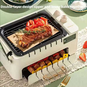 Royalstar-Parrilla de Kebab para barbacoa, máquina 5 en 1 para barbacoa giratoria sin humo para interiores, parrillas eléctricas giratorias automáticas - Product Image 5