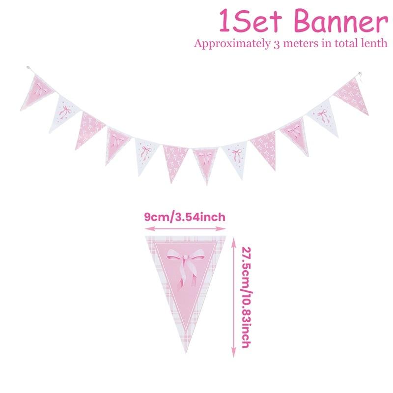 ธงสามเหลี่ยมปมผีเสื้อ-ธีมโบว์