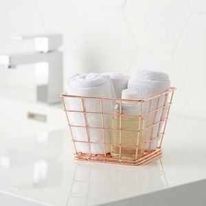 Cesta de Alambre Metálico con Revestimiento Antioxidante para un Uso Duradero en Cocinas y Baños - Product Image 1