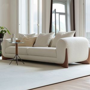 Canapé d'angle moderne et élégant en tissu abrasif, design simple, personnalisable, pour bureau à domicile, <span class=keywords><strong>prix</strong></span> de gros, en bois pour intérieur - Product Image 1
