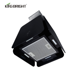 Cappa aspirante a isola moderna ultra bianca senza sfiato, con controllo touch, per cucine di grandi dimensioni - Product Image 4