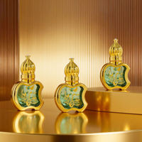 Flacon de parfum de luxe Atar 10 ml en verre, style arabe, avec bille roulante en forme de pomme