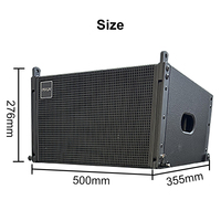 Sistem Suara Amplifier DSP 500W Desain Baru untuk Konser Luar Ruangan, Panggung Gereja, Speaker Line Array Aktif Profesional 10 Inch