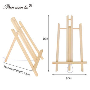 Panwenbo 16インチイーゼルスタンド木製テーブルトップイーゼルアートクラフト絵画子供用アーティスト大人用教室 - Product Image 2