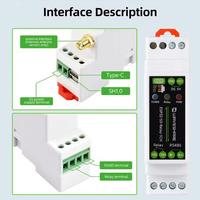 ESP32-S3-RS485-CAN 1CH WiFi & Bluetooth Relay Industrial Control Board, RS485, Antarmuka Tipe-C