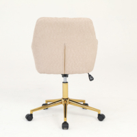 Chaise de bureau moderne en fer métal finition dorée pour salon hôpital atelier restaurant café hôtel meubles