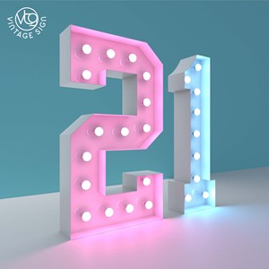 Lớn 4ft 5ft lớn ánh sáng lên chữ cái và số để <span class=keywords><strong>b</strong></span>án tùy chỉnh marquee dấu hiệu với đèn cho tiệc cưới trang trí ngoài trời - Product Image 6