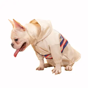 Hoodie Anjing Desainer Pelindung Matahari, Pakaian Anjing Bulldog Perancis, Kostum Anjing Chihuahua Corgi, Dropshipping CH2031