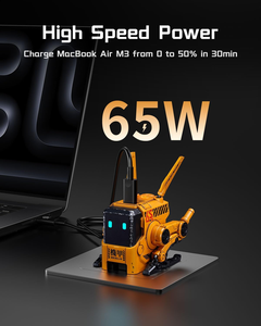 <span class=keywords><strong>Cargador</strong></span> Rápido GravaStar Alpha65 GaN de 65W, <span class=keywords><strong>Cargador</strong></span> de Pared USB C con Diseño de Robot Mecha, Adaptador de Corriente de 3 Puertos (2C+1A) para MacBook, iPhone, <span class=keywords><strong>iPad</strong></span> - Product Image 2