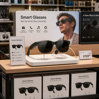 Lunettes Intelligentes IA Premium avec Caméra HD 20MP et Stabilisation EIS, Lunettes Bluetooth pour Vlogger Sportif et Voyage