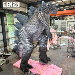 Thực Tế Phim Quái Vật Tùy Chỉnh Khổng Lồ <span class=keywords><strong>Godzilla</strong></span> Bức Tượng Cho Halloween Trang Trí - Product Image 5