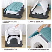 Vente en gros OEM Cage pour chien en plastique, fabrication sur mesure, pour extérieur et intérieur, taille moyenne, type niche, modèle Beidi 1503, design 'trou d'arbre' avec système push-up