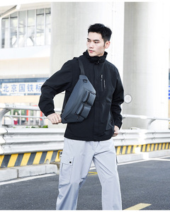 กระเป๋าคาดเอววิ่งแบบสปอร์ตกันน้ำ รุ่น Unisex  ทันสมัย สีดำ สำหรับผู้ชาย - Product Image 6