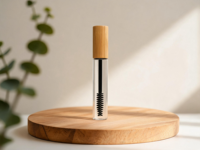 Flacons compte-gouttes avec bouchon à vis et compte-gouttes en bambou, idéaux pour les cosmétiques, les huiles essentielles, le stockage de parfums, les tubes de mascara