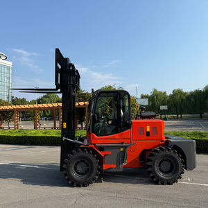 Chariot élévateur tout-terrain à 4 roues motrices homologué CE, chariot élévateur diesel robuste pour terrains accidentés, pour travaux en extérieur - Product Image 1