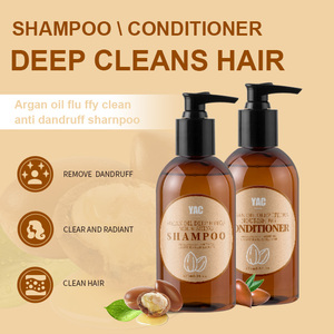Ensemble de <span class=keywords><strong>shampoing</strong></span> et d'après-<span class=keywords><strong>shampoing</strong></span> à l'huile d'argan <span class=keywords><strong>sans</strong></span> <span class=keywords><strong>silicone</strong></span> personnalisé soin naturel marocain hydratant lissant anti-chute de cheveux pour les personnes abîmées - Product Image 2