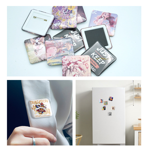 50 mét vuông nhựa Huy hiệu máy làm nhãn nút <span class=keywords><strong>Maker</strong></span> với 50 nam châm và 50 nút pin Vật liệu sử dụng điều kiện - Product Image 6