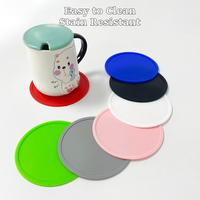 Sous-verres en silicone rainurés pour boissons, tapis antidérapant rond résistant à la chaleur pour verres, protection de table anti-brûlure pour la maison et la cuisine