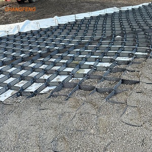 Trọng lượng nhẹ và di động 15cm/25cm dốc bảo vệ kết cấu <span class=keywords><strong>HDPE</strong></span> đục lỗ geocells xây dựng đường - Product Image 4