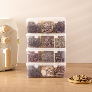 High-Sized Moisture-Proof Spice Organizer PP Food <b>Storage</b> <b>Box</b> for <b>Kitchen</b> Ingredients Sorting for Bathroom Use - Product Image 3