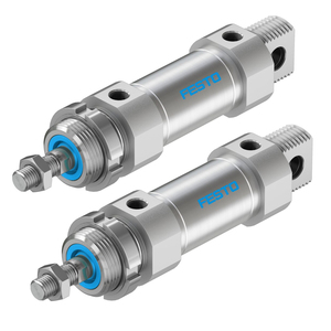   Actuador Neumático Universal de Cilindro Redondo Estándar DSNU, Múltiples Opciones de Montaje, Cuerpo de Acero Inoxidable DSNU-32-10-P-A - Product Image 1