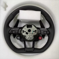 Volant sport personnalisable pour Volkswagen VW Golf Mk7 GTI Golf R Polo GTE Passat Jetta Volant en cuir noir intégral