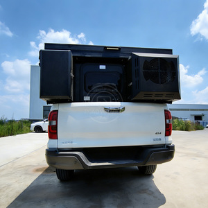 Camper manuel escamotable à double extension pour pick-up Tacoma Hilux Ford, coque de camping-car coulissante pour benne de pick-up, <span class=keywords><strong>caravane</strong></span> tout-terrain, camping-car - Product Image 2