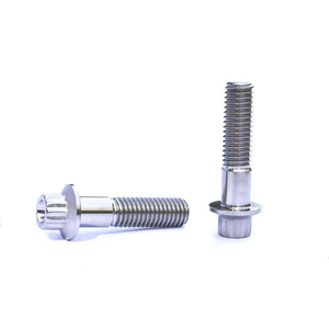 Pernos <span class=keywords><strong>de</strong></span> Titanio GR5 M8*32mm <span class=keywords><strong>de</strong></span> Alta Calidad, Pernos <span class=keywords><strong>de</strong></span> Cabeza <span class=keywords><strong>de</strong></span> Brida <span class=keywords><strong>de</strong></span> 12 Puntas, Precio <span class=keywords><strong>de</strong></span> Fábrica, Tornillos para Llantas Divididas - Product Image 1
