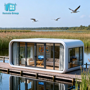 Cabaña Prefabricada Completa y Popular de 20 pies/40 pies, Tipo <span class=keywords><strong>Apple</strong></span>, Precio para Hoteles y <span class=keywords><strong>Caf</strong></span>és, Casa Prefabricada para Oficina, Diseño Moderno - Product Image 1