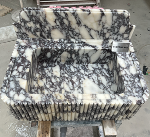 Tostone lussuoso naturale Calacatta Viola rettangolo di marmo <span class=keywords><strong>a</strong></span> parete lavello per il Design personalizzato casa Villa Hotel decorazione - Product Image 1