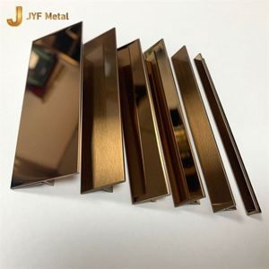 LL351 High Quality Free Sample 304 Stainless Steel T Shape <b>Tile</b> Edge Trim Modern Design Metal Corner for <b>Tiles</b> - Product Image 2