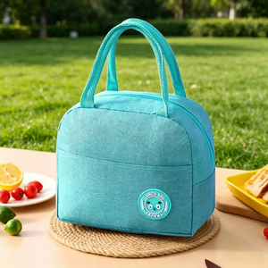 Sac isotherme en aluminium épais Oxford, résistant à l'huile et à l'eau, sac à déjeuner portable pour le travail quotidien, l'école, les pique-niques en plein air - Product Image 6