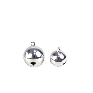 Cloche en cuivre électroplaqué pour animaux de compagnie, or et argent, 6 mm à 20 mm, accessoire artisanal en métal, décoration de Noël, Nouvel An, Halloween - Product Image 3
