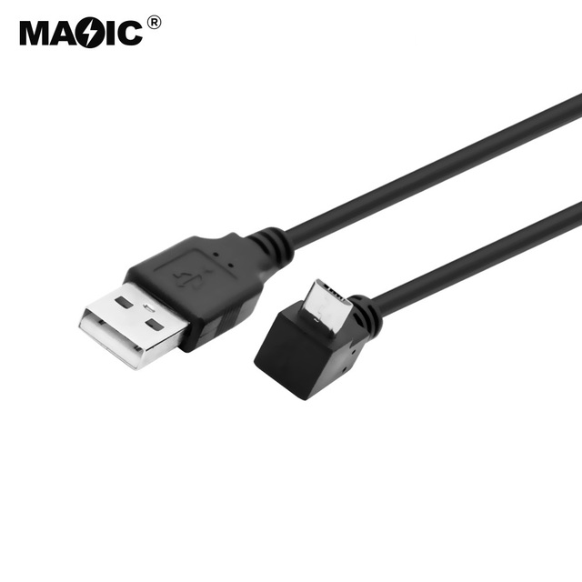 OEM up & Down & Left & Right Angled 90 DegreeMicro USB 5Pin  Male to USB Male Data Charger Cable