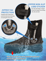 Bottes de plongée en néoprène de qualité supérieure YONSUB à fermeture éclair de 5 mm, bottes de plongée chaudes antidérapantes pour la plongée sous-marine, la plongée avec tuba, les sports nautiques, unisexe