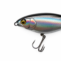 Leurre de pêche LUSHAZER Wake Bait avec queue à hélice, leurre dur 80mm 90mm, leurre de surface flottant pour Black-bass, Brochet, Perche, avec hameçon triple