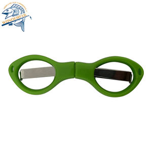 素晴らしい2025クリスマスファクトリーアウトレットポケットフィッシングブレードはさみ折りたたみメガネ型はさみ釣りツール - Product Image 5