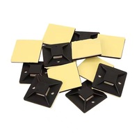 Colle verte 20x20mm attache de câble auto-adhésive en nylon support de montage pince d'ancrage murale pour une installation facile