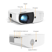 Byintek K20X — Mini projecteur vidéo LED, Portable, HD, supporte 1080P, pour Home cinéma